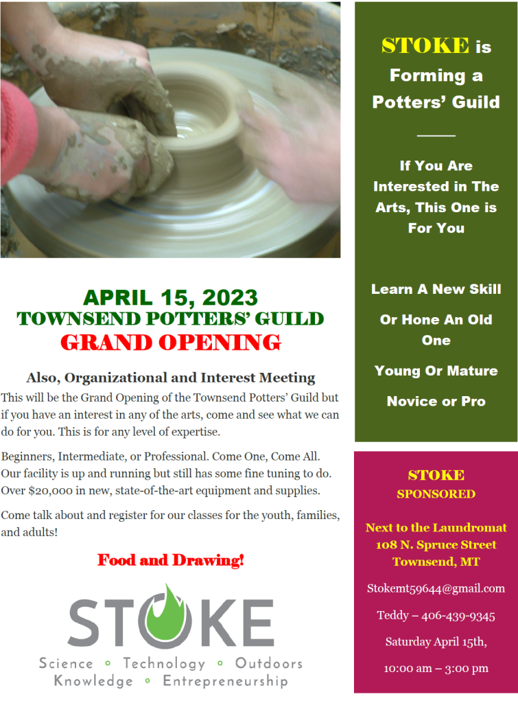 Pottery Guild Grand Opening Townsend Montana